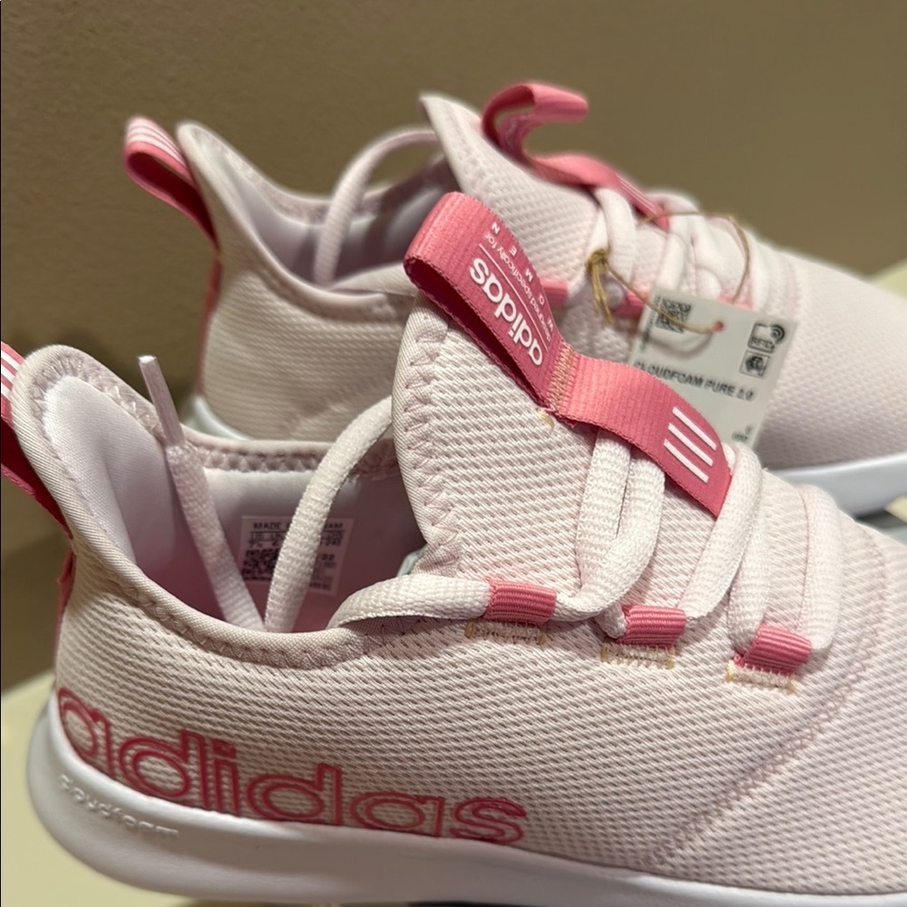 Adidas Cloudfoam Pure 2.0 Women’s Size 7.5 Running Shoes Light Pink - Picture 5 of 12